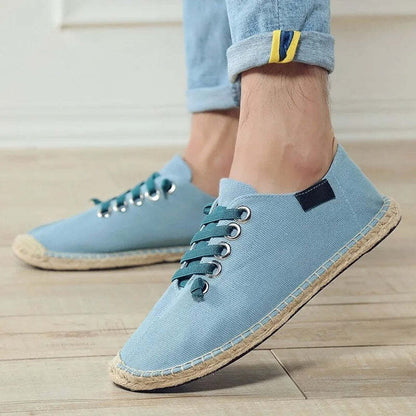 Espadrilles pour homme avec lacets - 40 / RoyalBlue