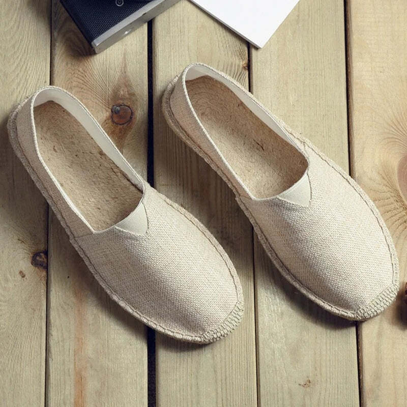Espadrilles imitation françaises pour homme - 39 / Wheat