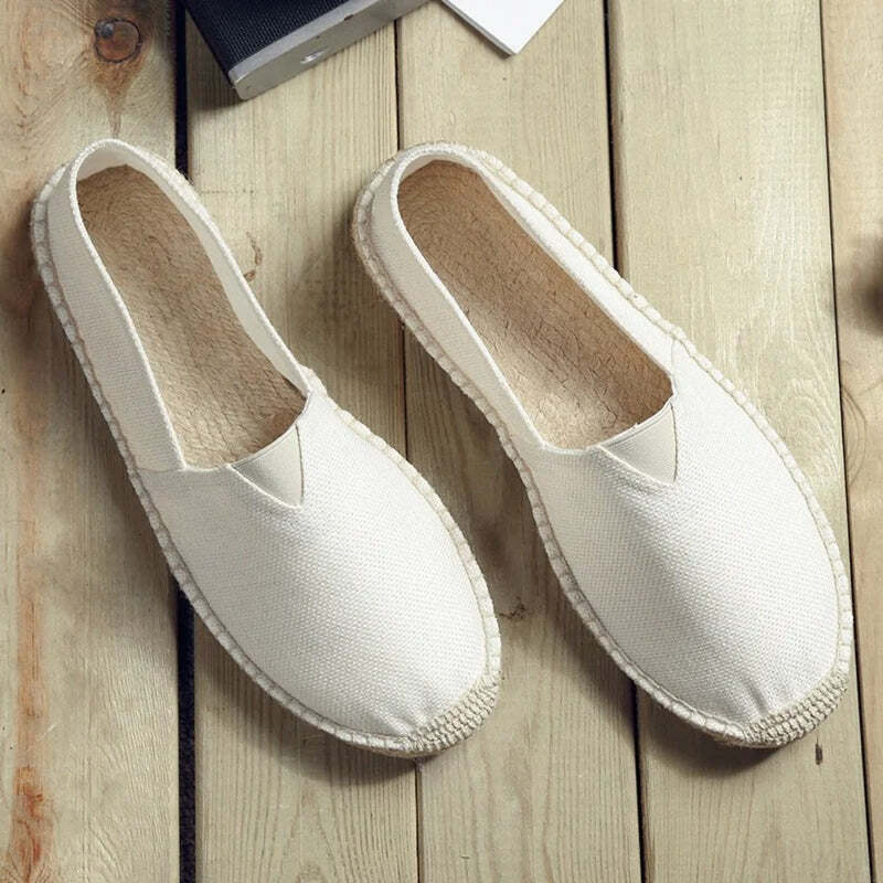 Espadrilles imitation françaises pour homme - 39 / Blanc