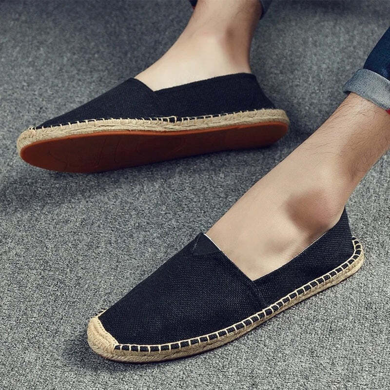 Espadrilles imitation françaises pour homme - 40 / Black