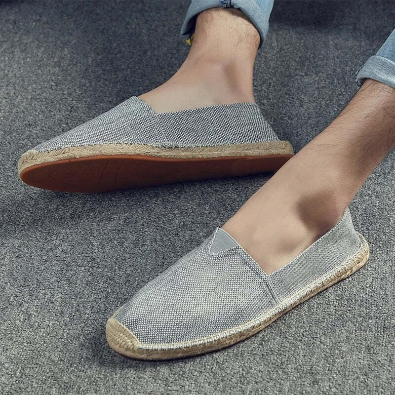 Espadrilles imitation françaises pour homme - 40 / Silver