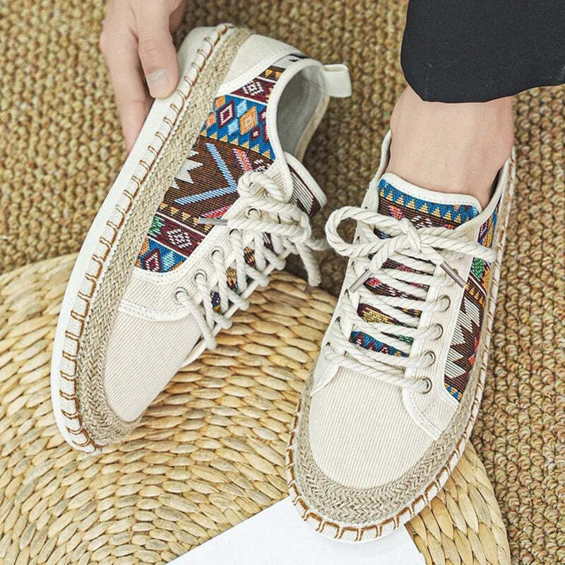 Espadrilles élégantes pour homme – finition luxe - 35 / Blanc