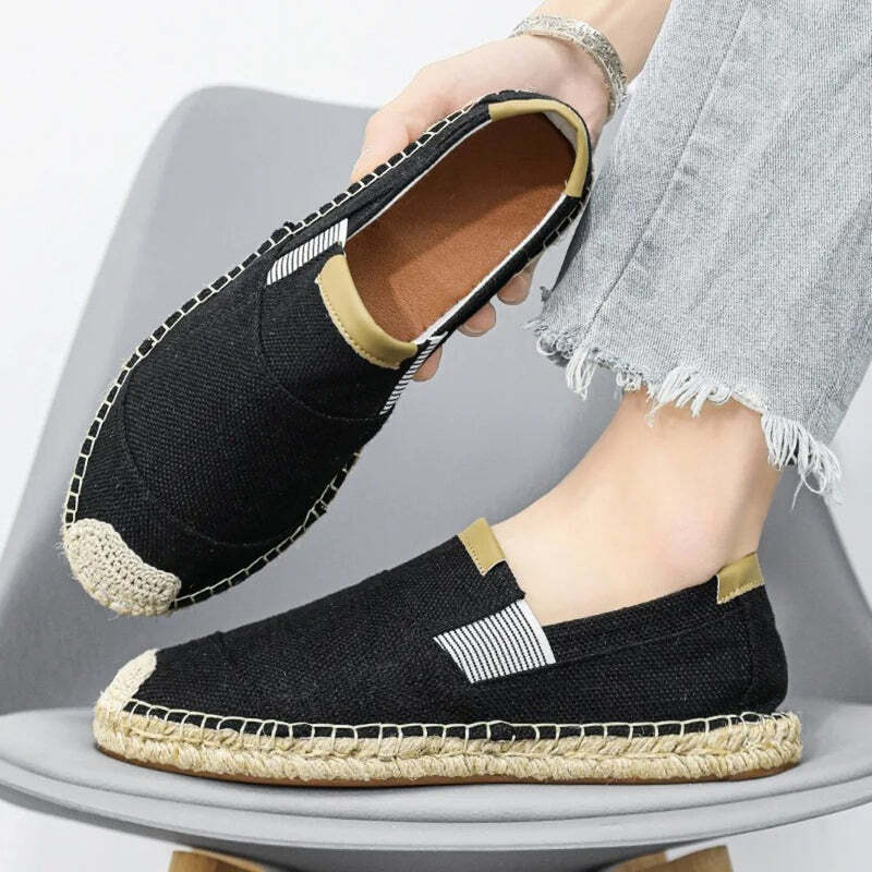 Espadrilles noires pour homme - 39 / Sienna