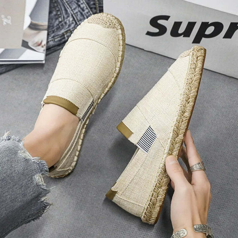 Espadrilles noires pour homme - 39 / Wheat
