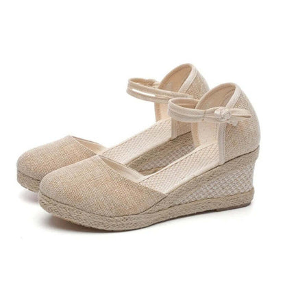 Espadrille type sandale femme - 36 / Wheat
