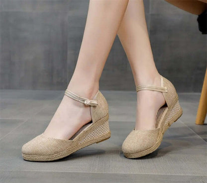 Espadrille type sandale femme - 37 / Black