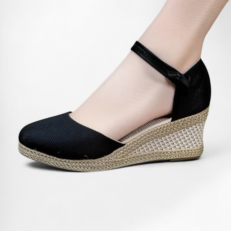 Espadrille femme chic de soirée - 34 / Black