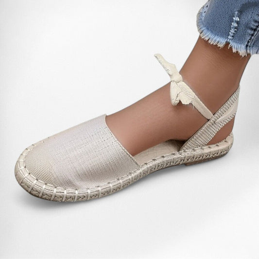 Espadrille femme lacet cheville - 36 / Silver