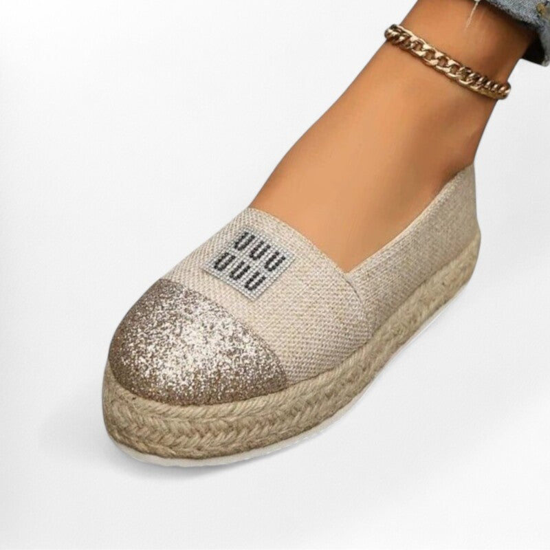 Espadrille femme imitation luxe - 35 / Wheat