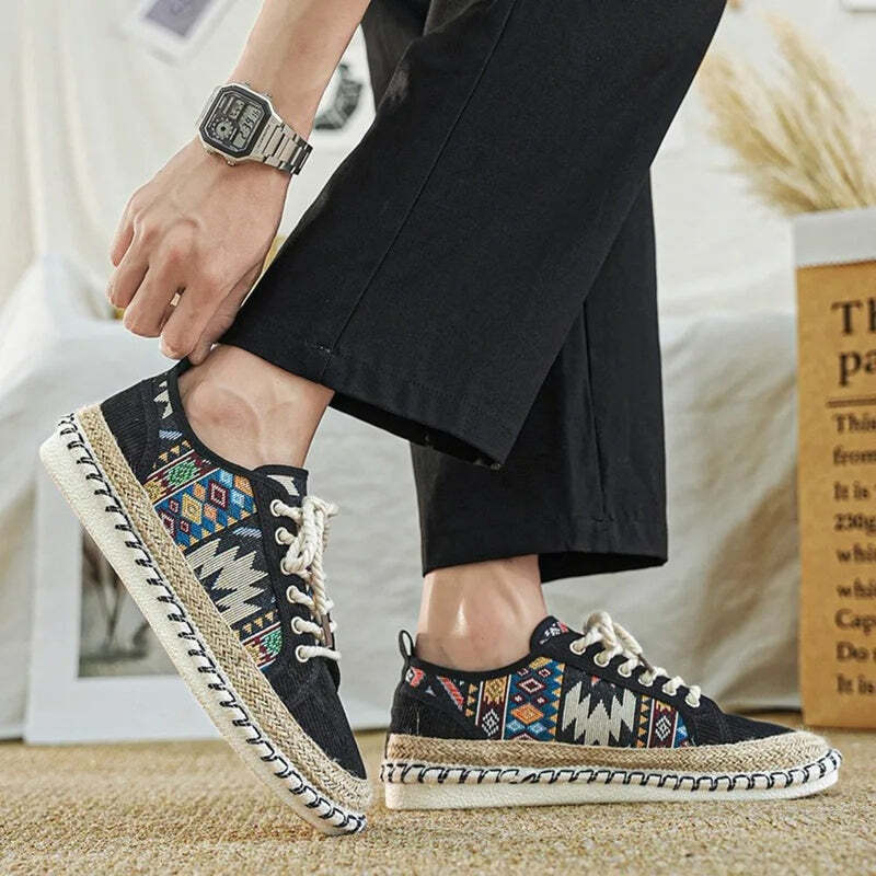 Espadrilles élégantes pour homme – finition luxe