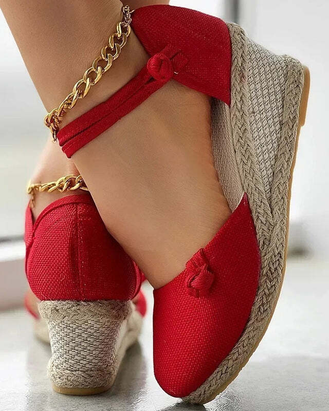 Espadrilles compensées femme - 35 / Black
