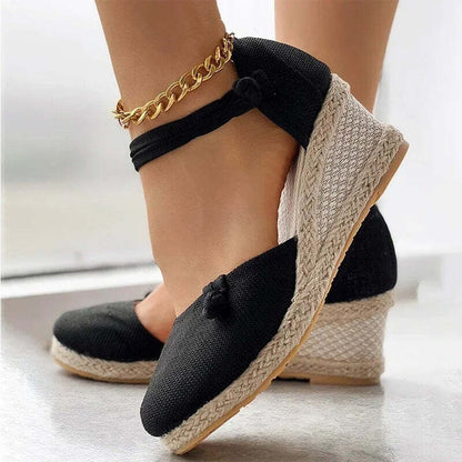 Espadrilles compensées femme - 35 / DeepPink
