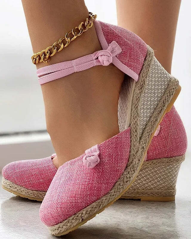 Espadrilles compensées femme - 35 / DarkKhaki