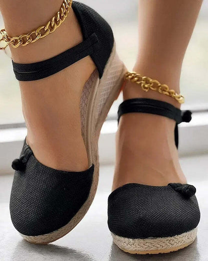 Espadrilles compensées femme - 36 / Red