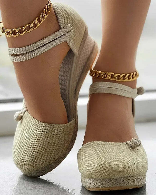 Espadrilles compensées femme - 36 / Black