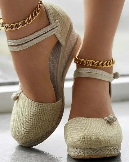Espadrilles compensées femme - 36 / Black