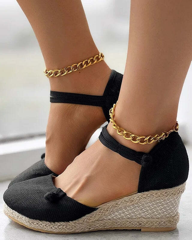 Espadrilles compensées femme - 36 / DarkKhaki