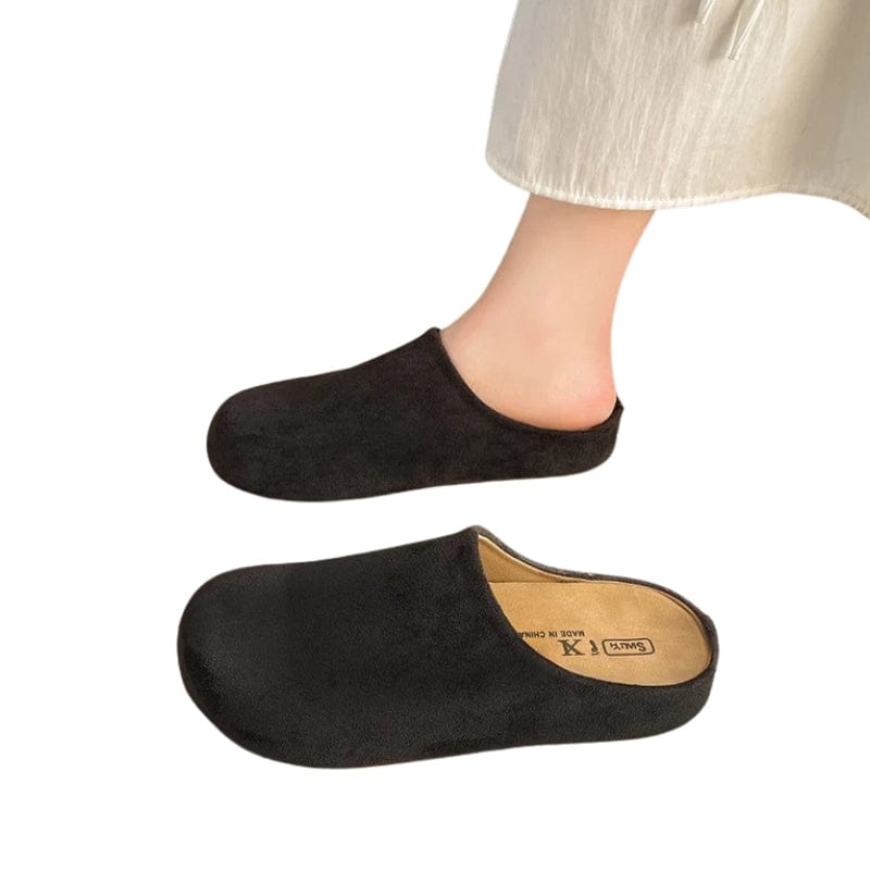 Jolis Sabots Cuir Femme - 36 / Noir