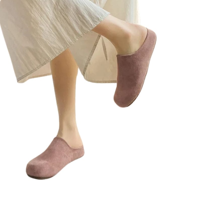 Jolis Sabots Cuir Femme - 35 / Rose