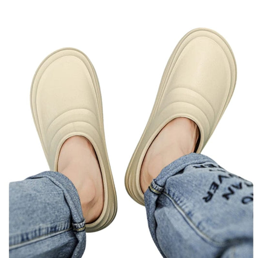 Jolis Sabots Rétros Femme - Beige / 36