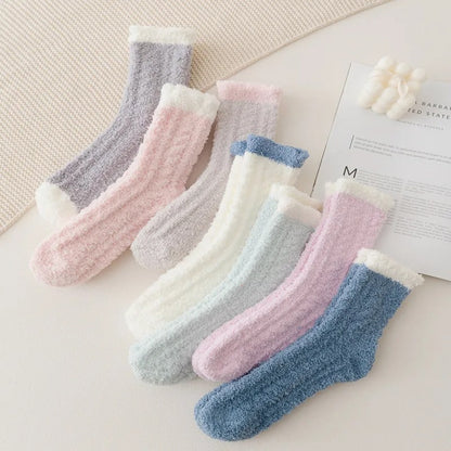 Chaussons chaussettes femme - 35 / Bleu