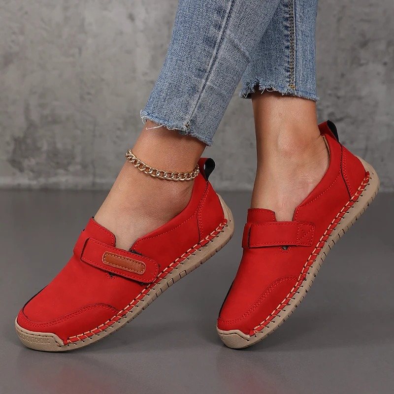 Mocassins orthopédiques d’été femme en cuir - SteelBlue / 43