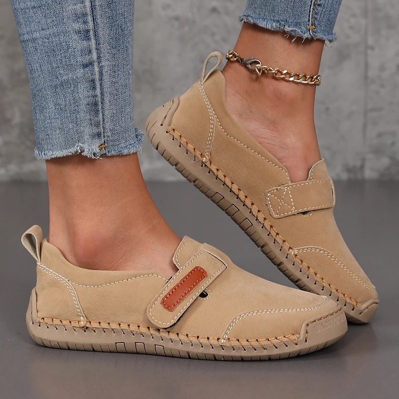 Mocassins orthopédiques d’été femme en cuir - SteelBlue / 39