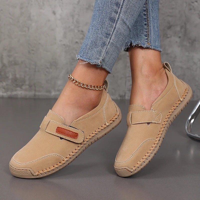 Mocassins orthopédiques d’été femme en cuir - Green / 36