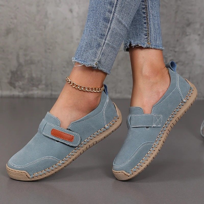 Mocassins orthopédiques d’été femme en cuir - Green / 38