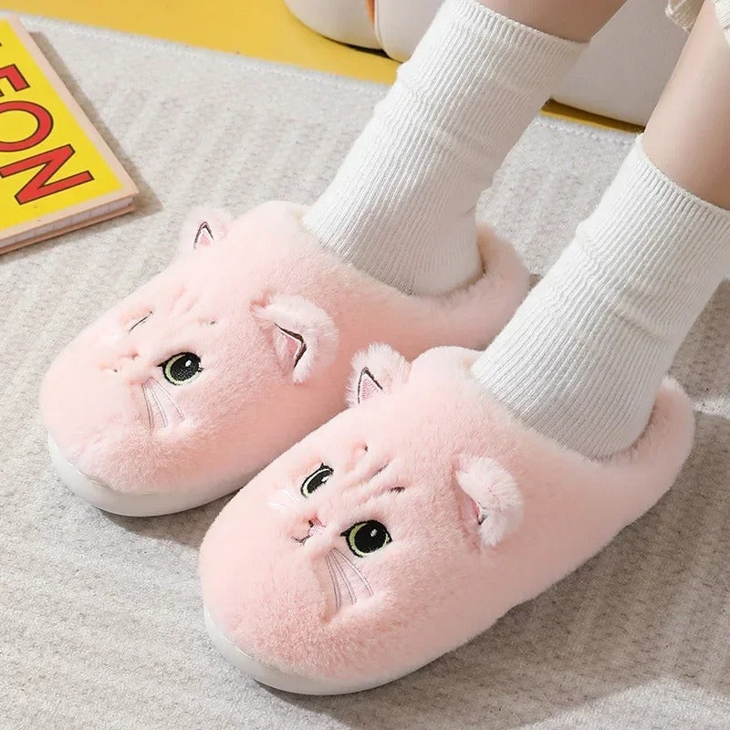 Pantoufle petit chat - 36 / Pink