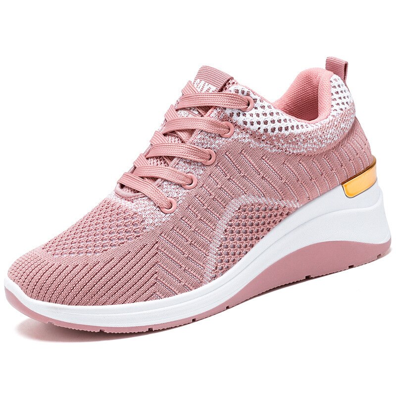 Women's orthopedic shoes with mesh wedges