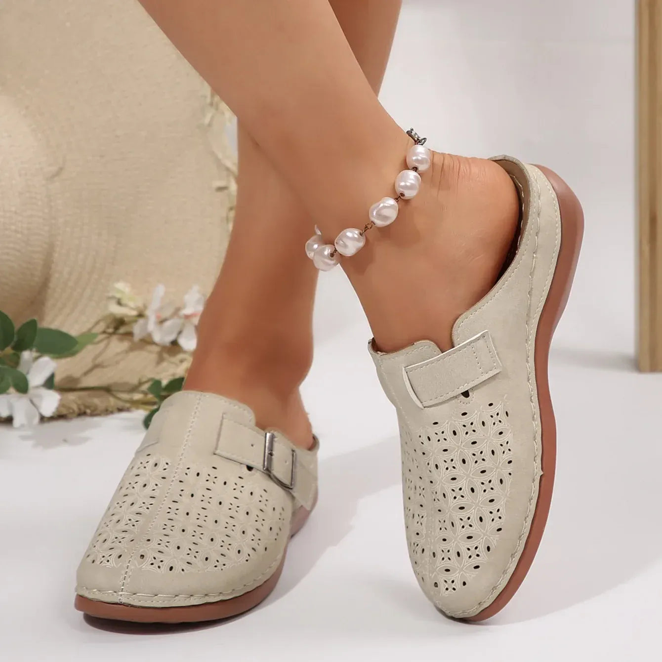 Sabots Orthopédiques Beiges Confortables - 38