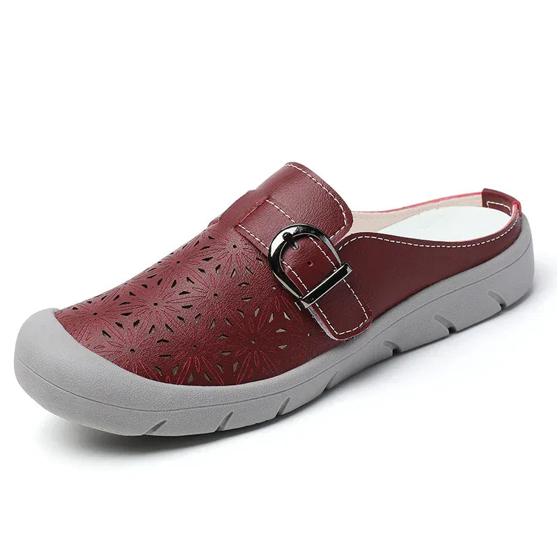 Sabots Orthopédiques Fleuris Femme - Marron / 41