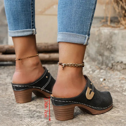 Sandale Orthopédique Élégante à Talon Compensé pour Femme - 37