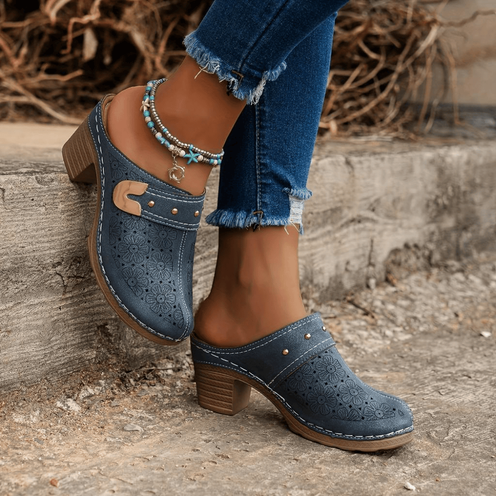 Sandale Orthopédique Femme avec Talon Compensé - 37