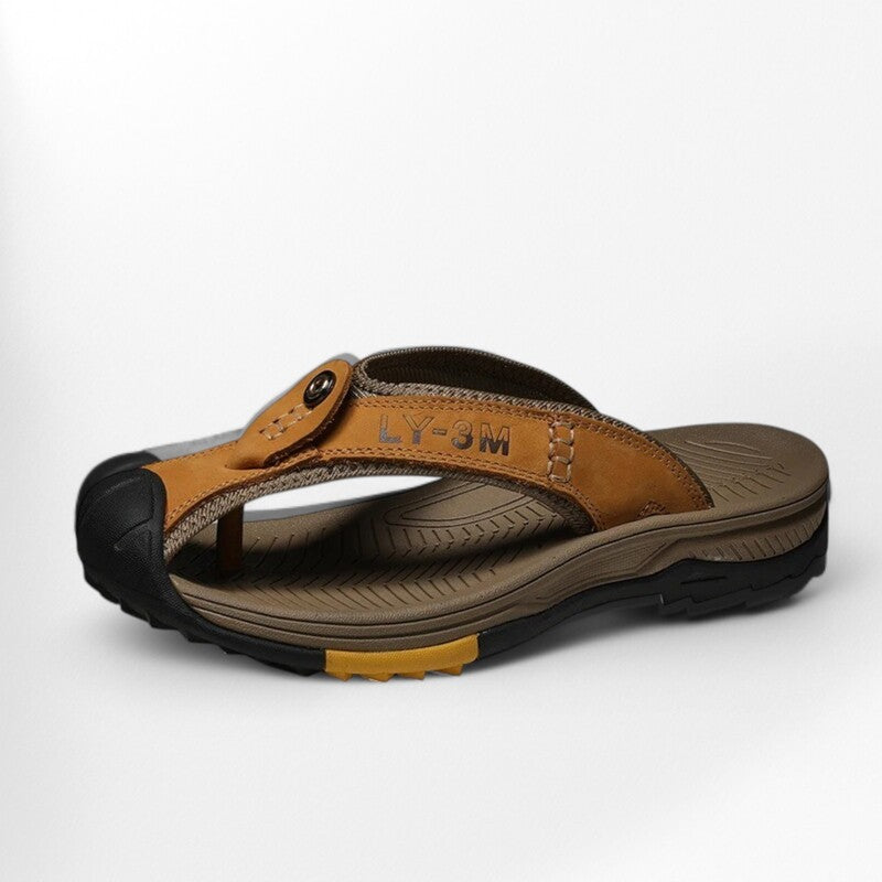Sandale grecque homme - 39 / Chocolate