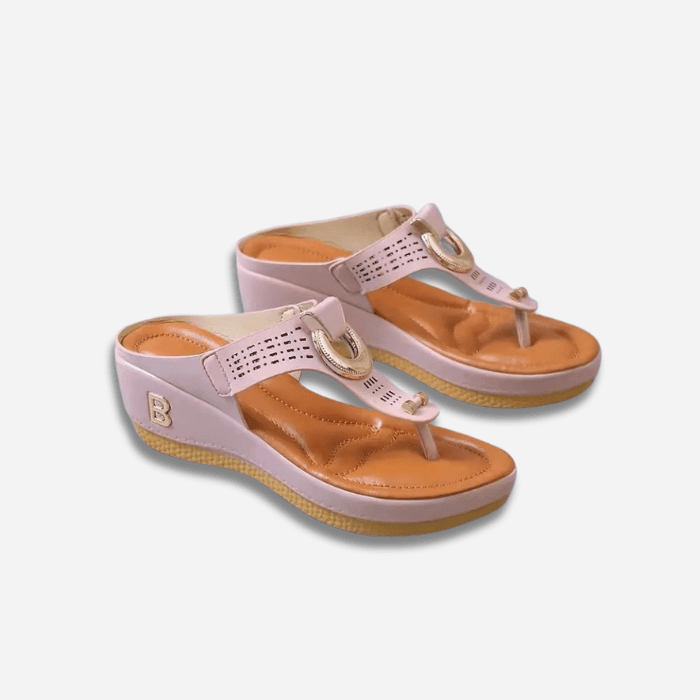 SANDALES ORTHOPÉDIQUES COMPENSÉES CONFORTABLES POUR FEMME - Confort Orthopédique