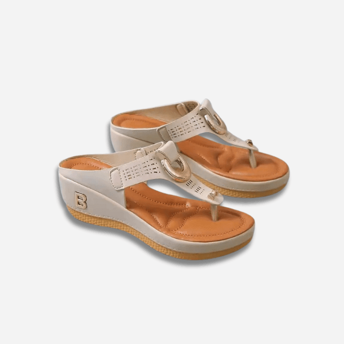 SANDALES ORTHOPÉDIQUES COMPENSÉES CONFORTABLES POUR FEMME - Confort Orthopédique