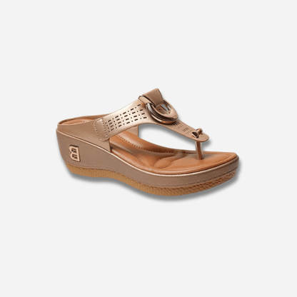 SANDALES ORTHOPÉDIQUES COMPENSÉES CONFORTABLES POUR FEMME - Confort Orthopédique