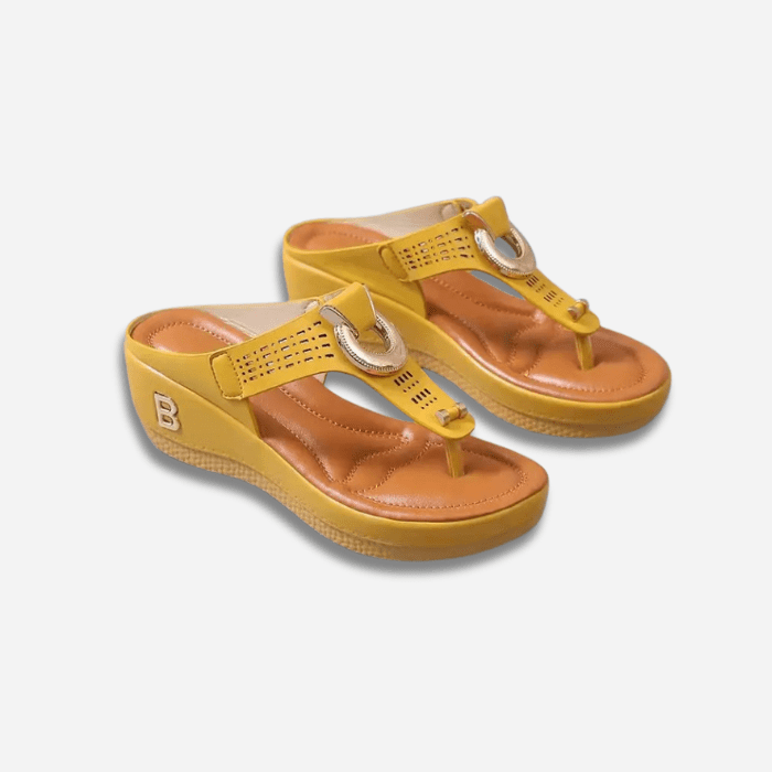 SANDALES ORTHOPÉDIQUES COMPENSÉES CONFORTABLES POUR FEMME - Confort Orthopédique