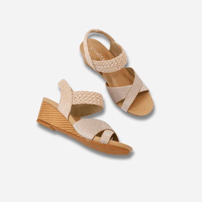 SANDALES ORTHOPÉDIQUES COMPENSÉES MARIAGE POUR FEMME - Confort Orthopédique