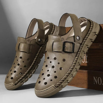 Sandales homme chic - 44 / DarkKhaki