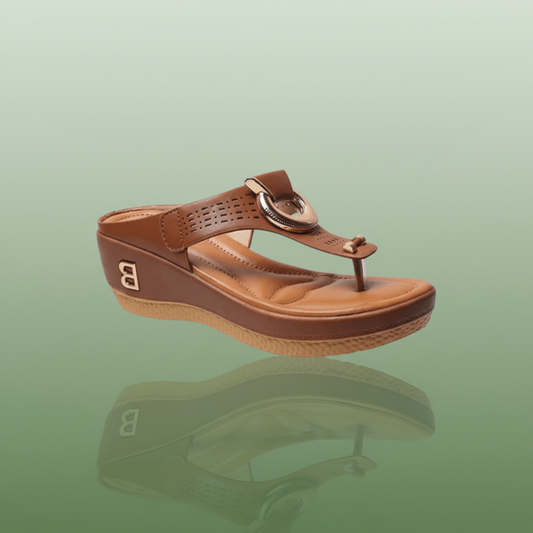 SANDALES ORTHOPÉDIQUES COMPENSÉES CONFORTABLES POUR FEMME - Confort Orthopédique