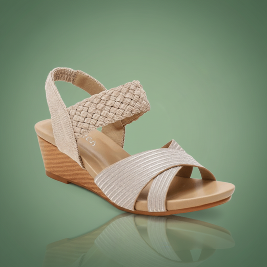 SANDALES ORTHOPÉDIQUES COMPENSÉES MARIAGE POUR FEMME - Confort Orthopédique