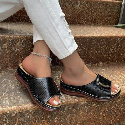 Sandales Orthopédiques à Talons Compensés pour Femmes