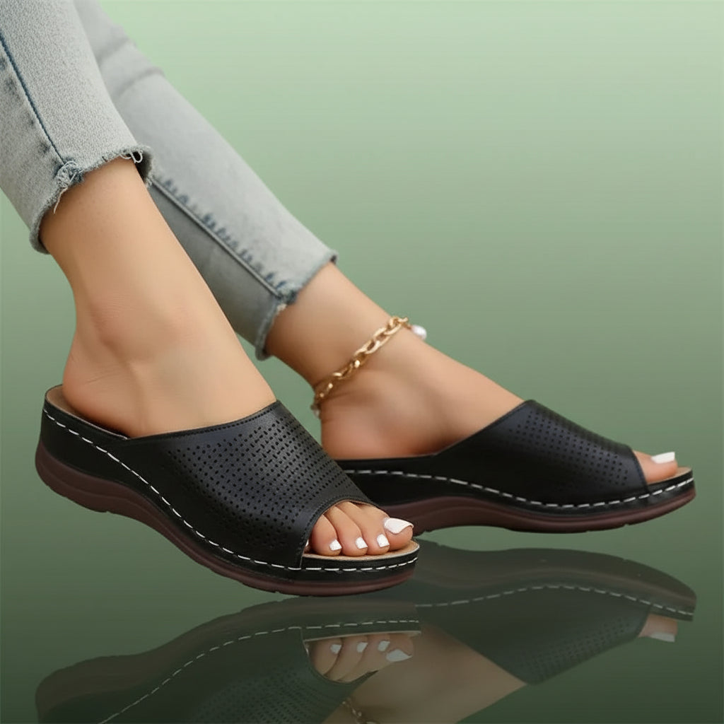 Sandales Orthopédiques à Talons Compensés pour Femmes