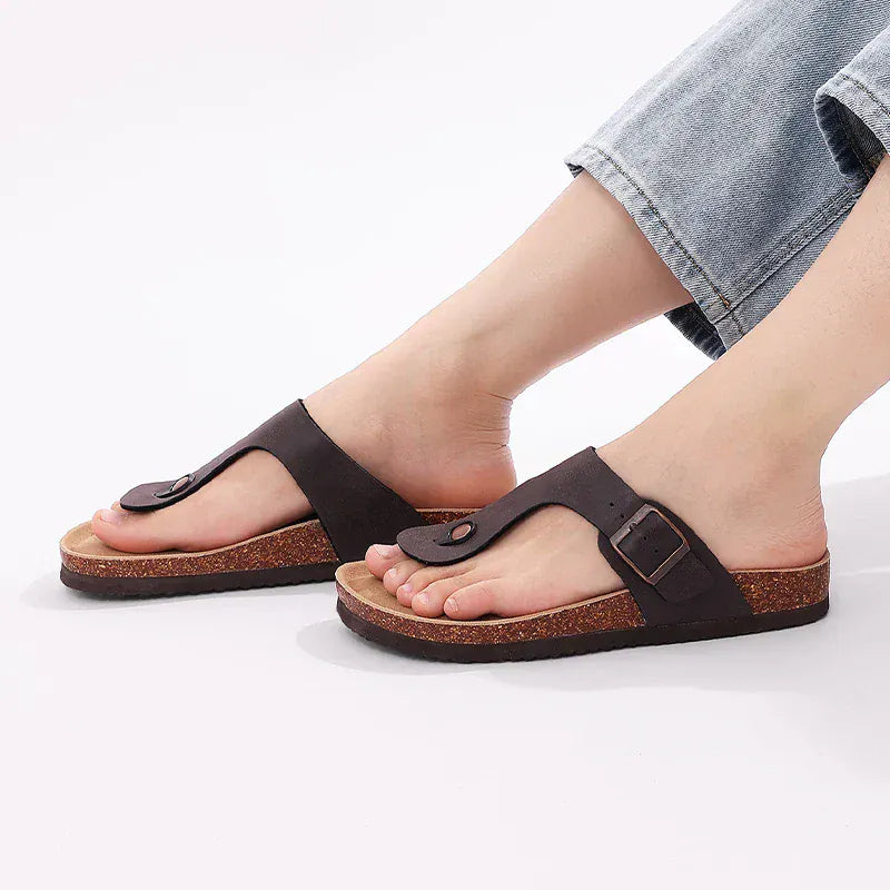 Sandales Orthopédiques Antidérapantes et Confortables pour Hommes et Femmes - Noir / 37