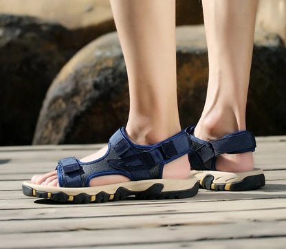Sandales à scratch pour homme - 38 / MidnightBlue