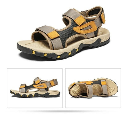 Sandales à scratch pour homme - 42 / Black