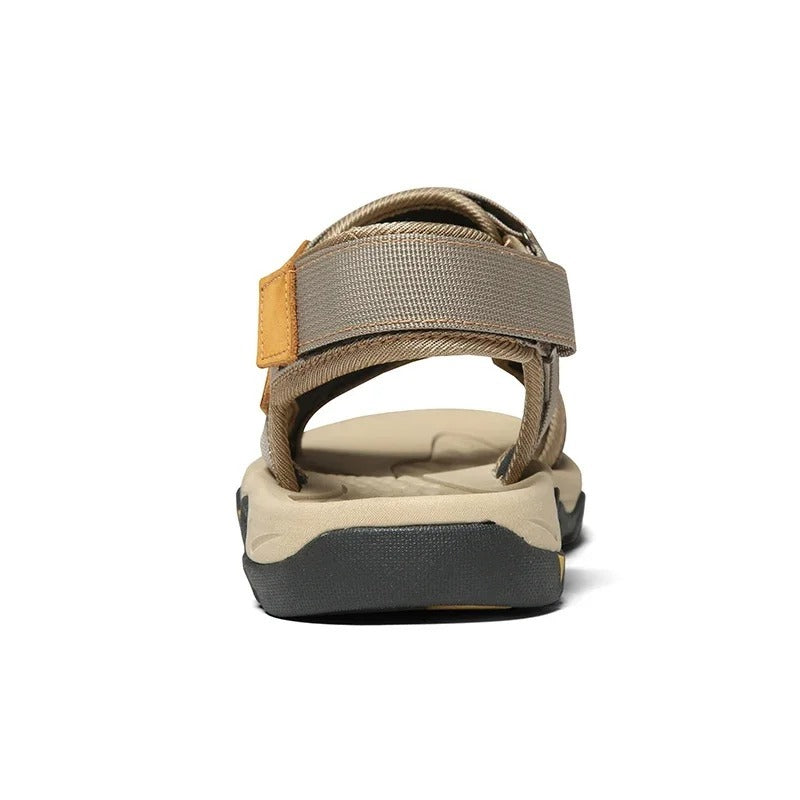 Sandales à scratch pour homme - 41 / Orange